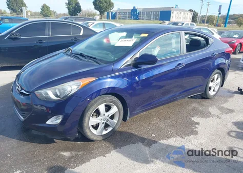 2013 Hyundai Elantra Gls from USA, damaged, VIN 5NPDH4AE2DH412439